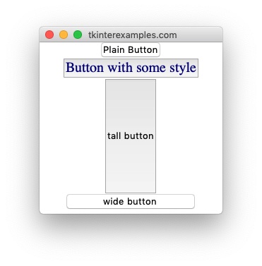 button widget in tkinter